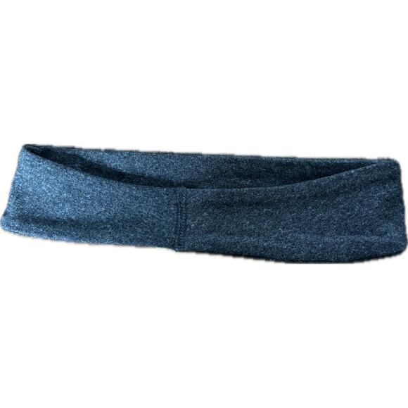 Lululemon Fly Away Tamer Headband Heathered Gray Black EUC One Size - Picture 2 of 3